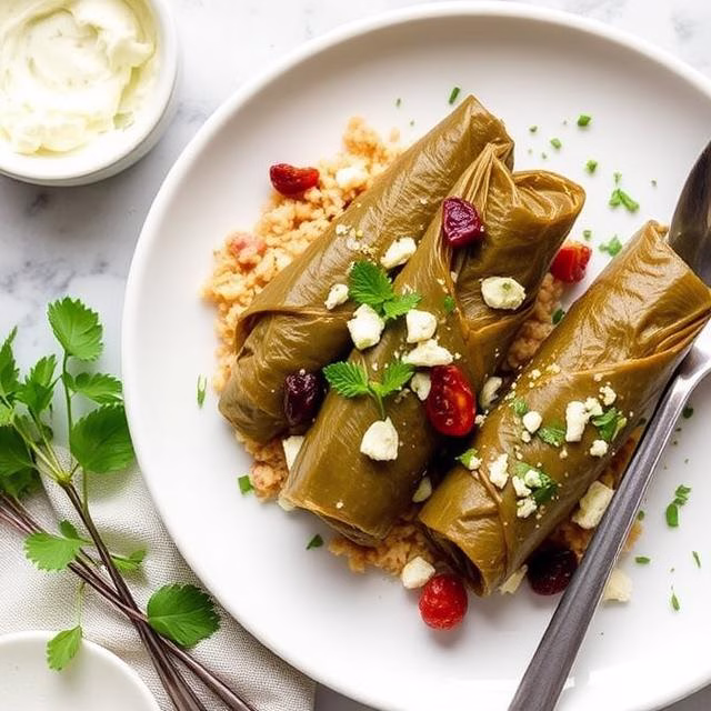 Breakfast Stuffed Grape Leaves