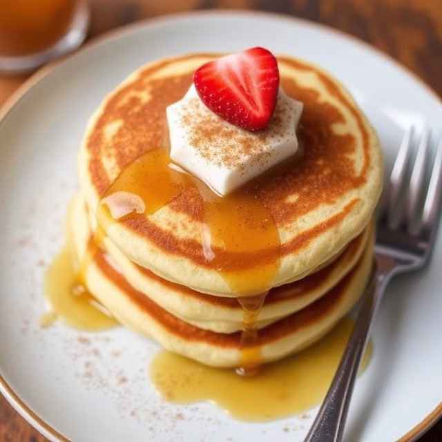 Cinnamon Greek Yogurt Pancakes